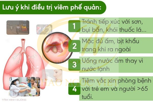 Viêm phế quản nên uống thuốc gì, ăn gì